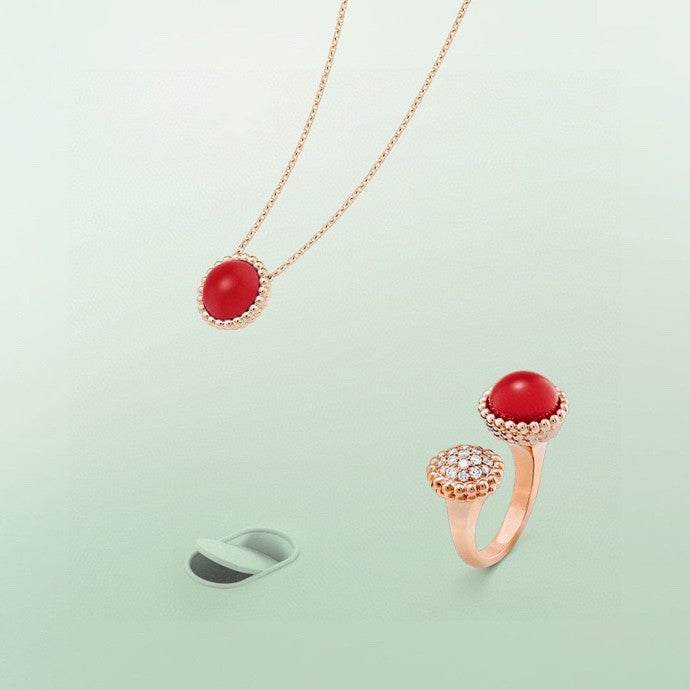 [Marin]PERLEE COULEURS DIAMOND ROSE GOLD BETWEEN THE FINGER RING