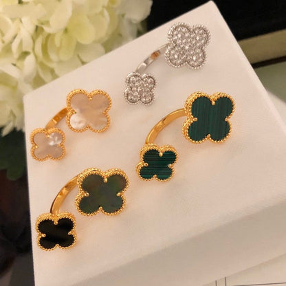 [Marin-Jewelry]CLOVER BETWEEN THE FINGER RING