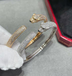 [Marin]PANTHERE FULL DIAMOND OPEN BRACELET