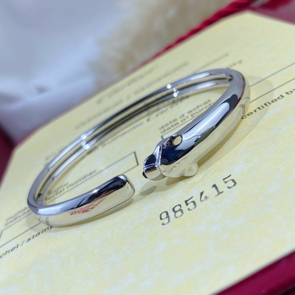 [Marin]PANTHERE SILVER OPEN BRACELET
