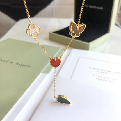 [Marin-Jewelry]LUCKY SPRING 4 MOTIFS Marin-Jewelry GOLD NECKLACE