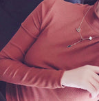 [Marin]LUCKY SPRING 4 MOTIFS ROSE GOLD NECKLACE