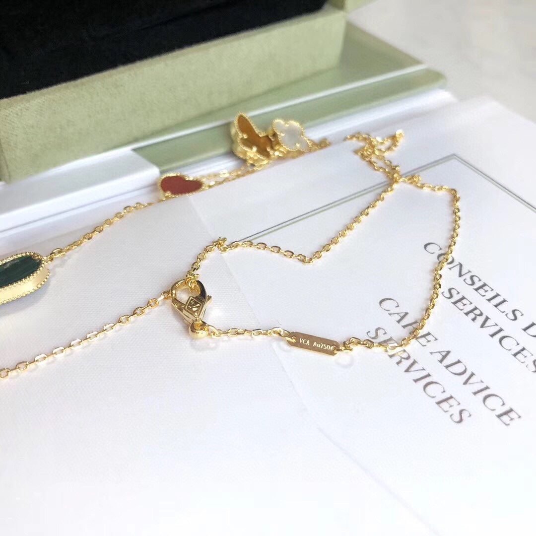 [Marin-Jewelry]LUCKY SPRING 4 MOTIFS Marin-Jewelry GOLD NECKLACE