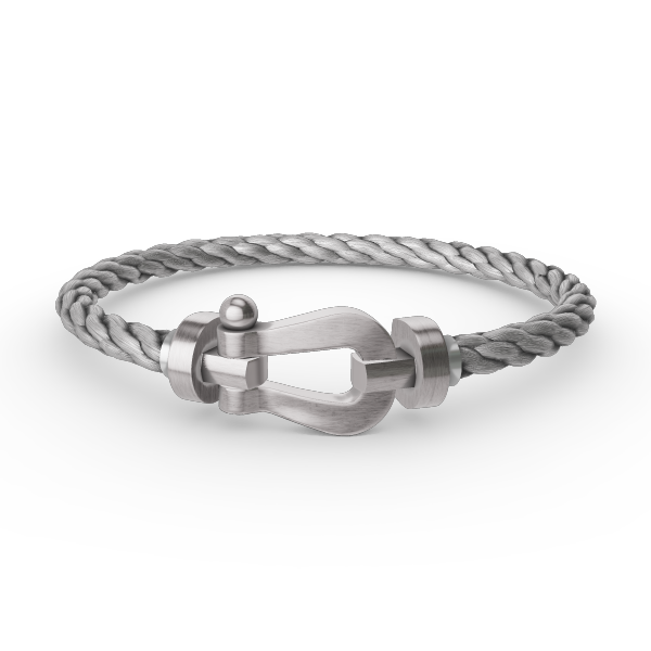 [Marin]BRACELET FER À CHEVAL LARGE SANS DIAMANT EN ARGENT