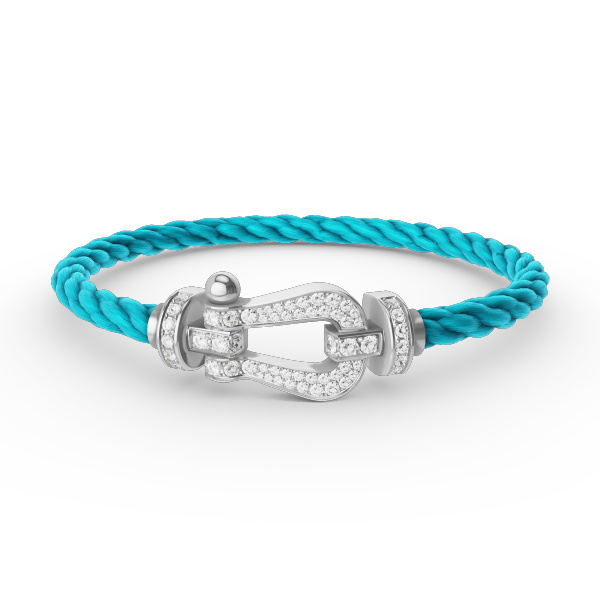 [Marin]FORCE LARGE HORSESHOE FULL DIAMOND BRACELET SILVER