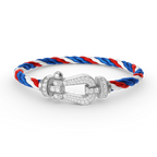 [Marin]フォースラージホースシューフルダイヤモンドブレスレット シルバー