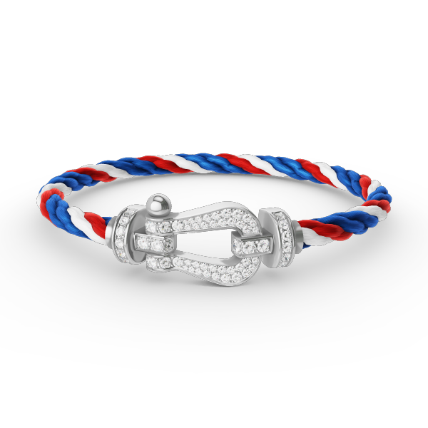 [Marin]FORCE LARGE HORSESHOE FULL DIAMOND BRACELET SILVER