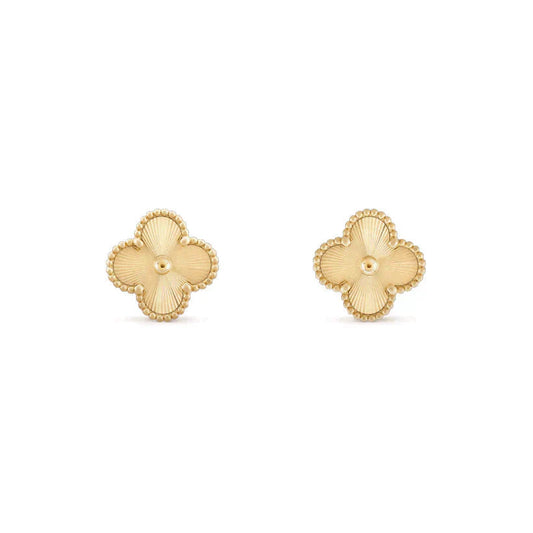 [Marin]CLOVER MEDIUM 1 MOTIFS LASER EARRINGS