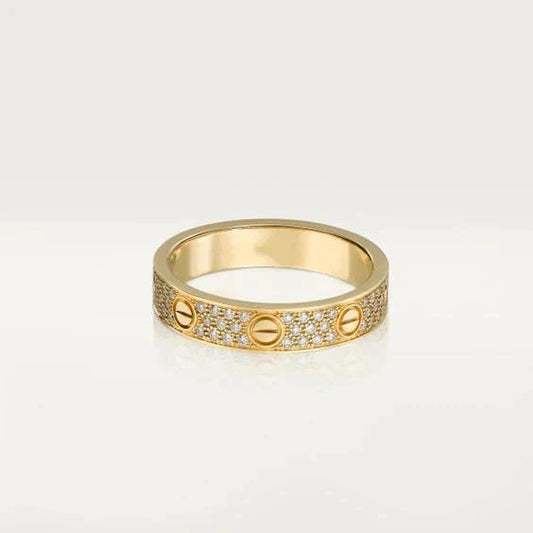 [Marin]LOVE RING 3.6MM DIAMOND PAVED