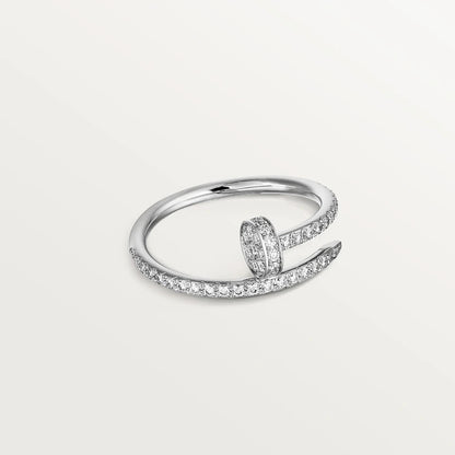 [Marin-Jewelry]JUSTE RING 1.8MM SILVER DIAMONDS