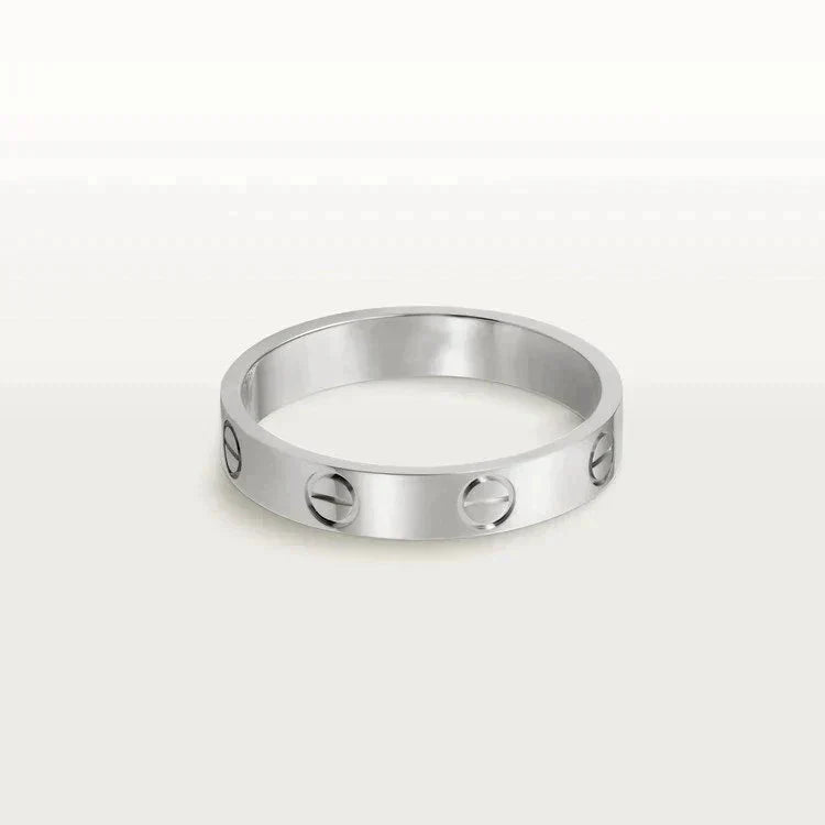 [Marin]BAGUE LOVE 4MM 1 DIAMANT ARGENT
