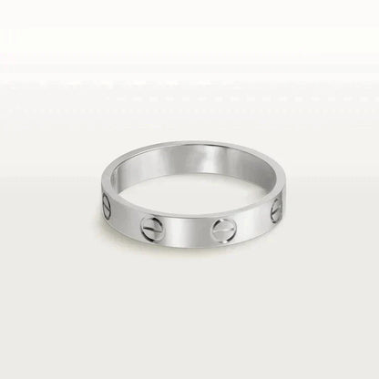 [Marin-Jewelry]ラブリング 4MM 1ダイヤモンド シルバー