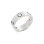 [Marin]BAGUE LOVE 5.5MM 3 DIAMANTS ARGENT