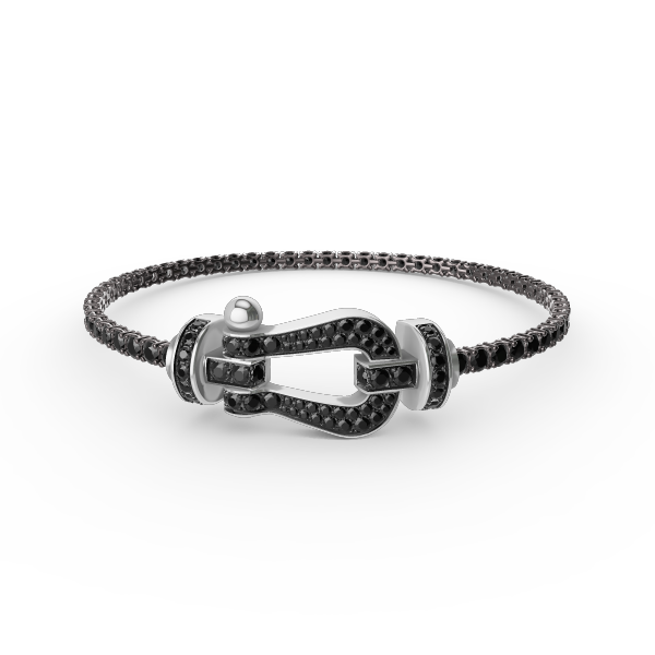 [Marin]FORCE  LARGE HORSESHOE FULL DIAMOND TENNIS BRACELET
